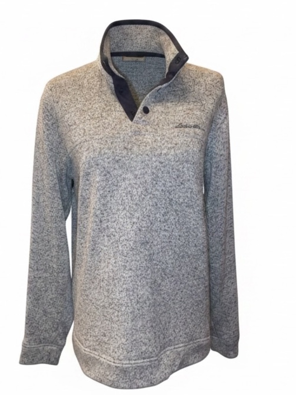 EDDIE BAUER Radiator Fleece Men’s Pullover in Gray Black (Trim) Size Medium